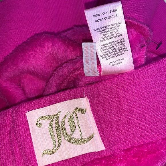 JUICY COUTURE Furry Jogger Pajama Pants - Picture 6 of 7